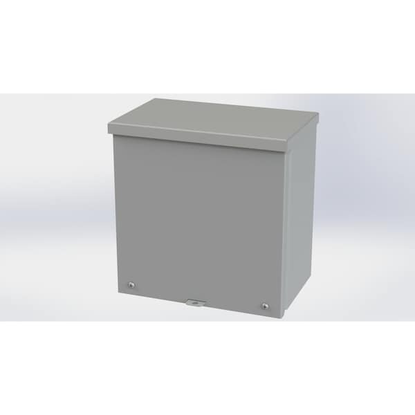 Screws Electrical Enclosures, 10 in H, 6 in D, 10 in W, NEMA 3R, Galvanized Steel
